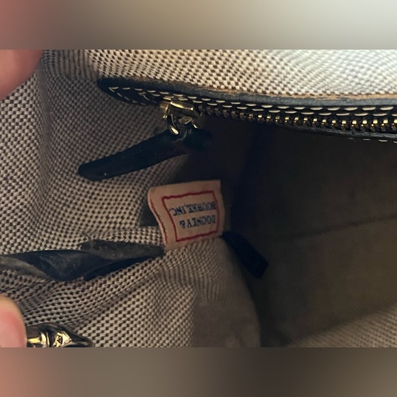 Vintage Rare Dooney & Bourke  purse Satchel Black  Florentine Leather - Picture 13 of 13